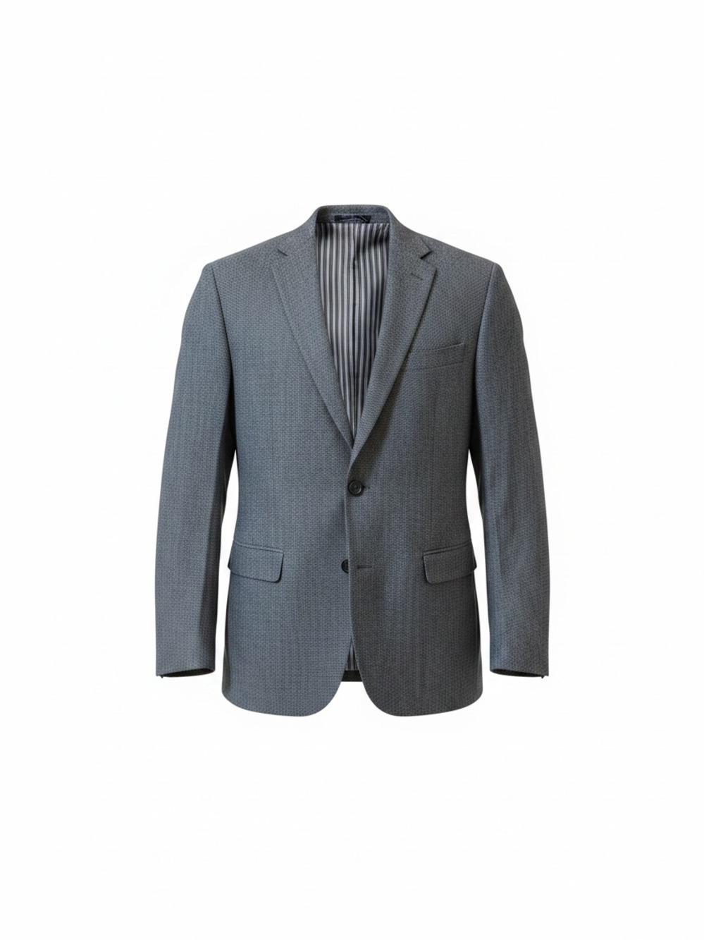IZOD Mens Gray Two Button Blazer Sport Coat Jacket Size 44R